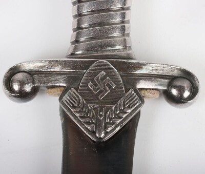 Third Reich RAD (Labour Service) Leaders Dagger with Hanging Straps by Robert Klaas, Solingen, - 5