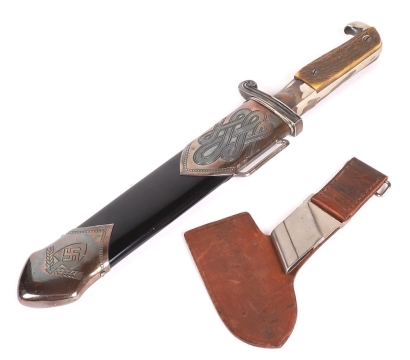 Third Reich RAD Leaders Dress Dagger with Original Hanger