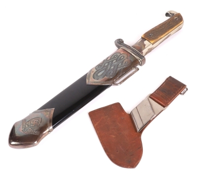 Third Reich RAD Leaders Dress Dagger with Original Hanger