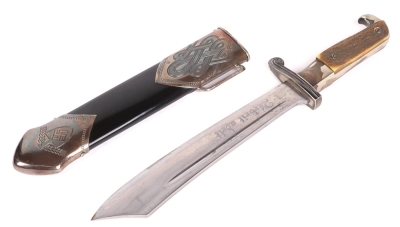 Third Reich RAD Leaders Dress Dagger with Original Hanger - 3