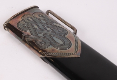 Third Reich RAD Leaders Dress Dagger with Original Hanger - 12