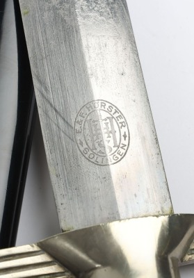 Third Reich RLB (Reichslutschutzbund) 2nd Model Mans Dress Dagger by E & F Horster, Solingen, - 8