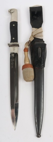 WW2 German Pioneer Parade Bayonet with Frog and Knot by WKC, Solingen,