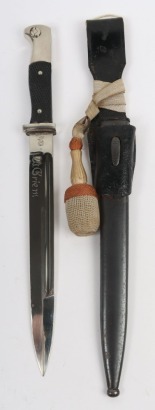 WW2 German Pioneer Parade Bayonet with Frog and Knot by WKC, Solingen,