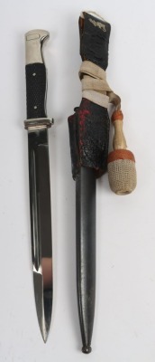 WW2 German Pioneer Parade Bayonet with Frog and Knot by WKC, Solingen, - 3