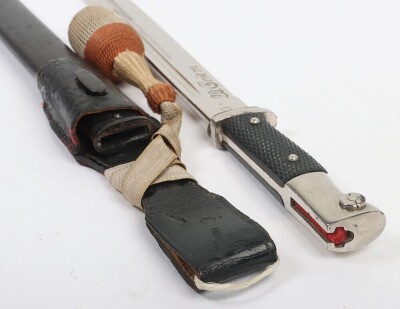WW2 German Pioneer Parade Bayonet with Frog and Knot by WKC, Solingen, - 5