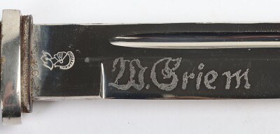 WW2 German Pioneer Parade Bayonet with Frog and Knot by WKC, Solingen, - 8