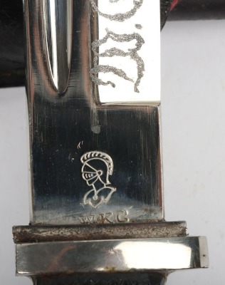 WW2 German Pioneer Parade Bayonet with Frog and Knot by WKC, Solingen, - 9