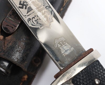 Third Reich Infantry Regiment Nr41 Engraved Memory of my Service Engraved Parade Bayonet by Alcoso, Solingen, - 7