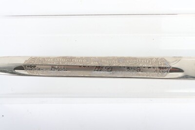 Third Reich Infantry Regiment Nr41 Engraved Memory of my Service Engraved Parade Bayonet by Alcoso, Solingen, - 8