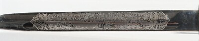 Third Reich Infantry Regiment Nr41 Engraved Memory of my Service Engraved Parade Bayonet by Alcoso, Solingen, - 9