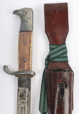 WW2 German In Memory of my Service Engraved Parade Bayonet - 2