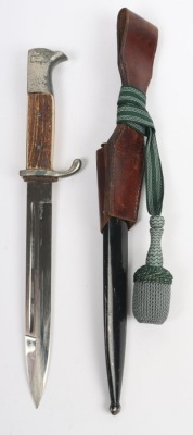 WW2 German In Memory of my Service Engraved Parade Bayonet - 4