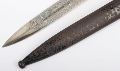 WW2 German Panzer Regiment Engraved Parade Bayonet by Alcoso, Solingen, - 4