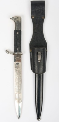 WW2 German Armed Forces Engraved Parade Bayonet by Carl Eickhorn, Solingen