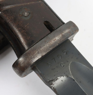 WW2 German Armed Forces Matching Numbers K98 Combat Bayonet, - 6