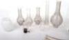 A box of oil lamp glass chimneys - 2