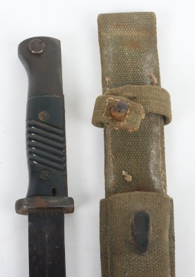 WW2 German Armed Forces K98 Combat Bayonet with Afrika Korps (D.A.K) Tropical Frog - 2