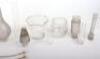 A box of oil lamp glass chimneys - 3