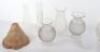 A box of oil lamp glass chimneys - 2