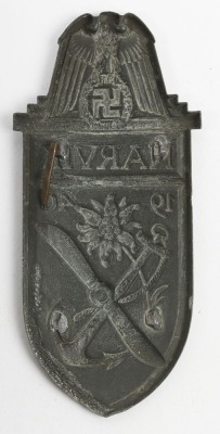 WW2 German Narvik Campaign Shield - 2