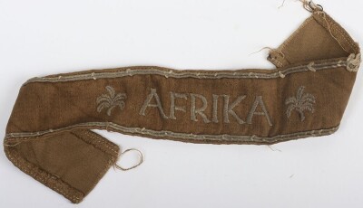 WW2 German AFRIKA Cuff Title
