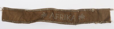 WW2 German AFRIKA Cuff Title - 2