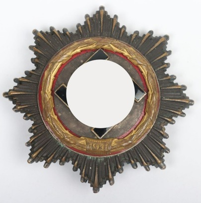 WW2 German Cross in Gold (Deutsches Kreuz) by Deschler