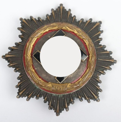WW2 German Cross in Gold (Deutsches Kreuz) by Deschler