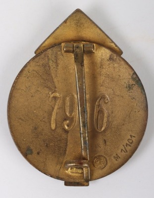 Third Reich Hitler Youth (Hitler Jugend) Proficiency Badge in Gold #7916 by Gustav Brehmer, Markneukirchen. - 3