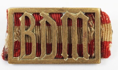 Third Reich Female Hitler Youth (Hitlerjugend) &ldquo;BDM&rdquo; Proficiency Badge by F. Hoffst&auml;tter, Bonn