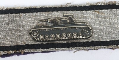 WW2 German Tank Destruction Badge and Award Document Group to Leutnant Willy Hild, Member of Panzer-Artillerie-Regiment 92 - 4