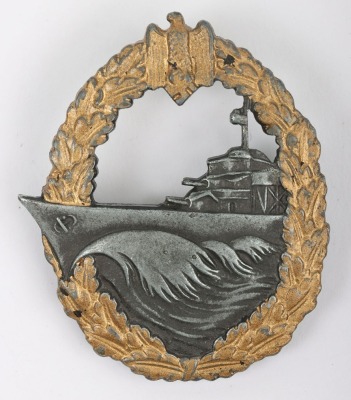 WW2 German Kriegsmarine Destroyer Badge by Sohni & Heubach, Oberstein - 2