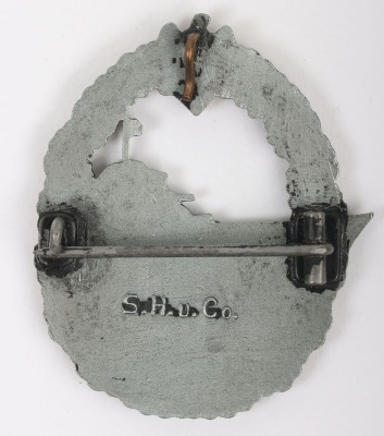 WW2 German Kriegsmarine Destroyer Badge by Sohni & Heubach, Oberstein - 3