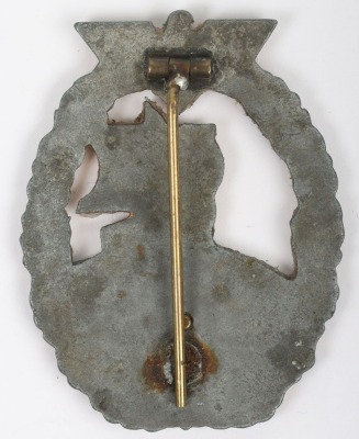 WW2 German Kriegsmarine Auxiliary Cruiser Badge by Steinhauer & L&uuml;ck, L&uuml;denscheid - 3