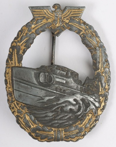 WW2 German Kriegsmarine 1st Pattern E-Boat Badge by Alois Rettenmaier, Schw&auml;bisch G&uuml;nd