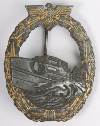 WW2 German Kriegsmarine 1st Pattern E-Boat Badge by Alois Rettenmaier, Schw&auml;bisch G&uuml;nd