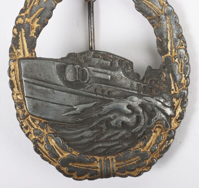 WW2 German Kriegsmarine 1st Pattern E-Boat Badge by Alois Rettenmaier, Schw&auml;bisch G&uuml;nd - 3