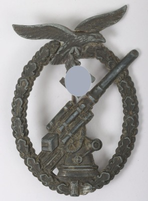 WW2 German Luftwaffe Flak Badge, Ball Hinge Variant - 2