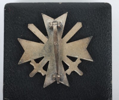 Third Reich War Merit Cross 1st Class with Swords in Original Box by Klein & Quenzer, - 4