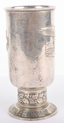Historically Interesting Luftwaffe Silver Honour Goglet (Ehrenpokal) Awarded to a Crew Member of the Flight in which Famous Luftwaffe Pilot Werner Molders was Killed in 1941 - 7