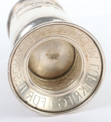 Historically Interesting Luftwaffe Silver Honour Goglet (Ehrenpokal) Awarded to a Crew Member of the Flight in which Famous Luftwaffe Pilot Werner Molders was Killed in 1941 - 8