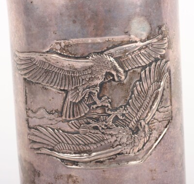 Historically Interesting Luftwaffe Silver Honour Goglet (Ehrenpokal) Awarded to a Crew Member of the Flight in which Famous Luftwaffe Pilot Werner Molders was Killed in 1941, - 2