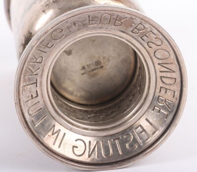 Historically Interesting Luftwaffe Silver Honour Goglet (Ehrenpokal) Awarded to a Crew Member of the Flight in which Famous Luftwaffe Pilot Werner Molders was Killed in 1941, - 9