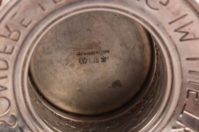 Historically Interesting Luftwaffe Silver Honour Goglet (Ehrenpokal) Awarded to a Crew Member of the Flight in which Famous Luftwaffe Pilot Werner Molders was Killed in 1941, - 10