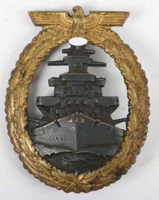 WW2 German Kriegsmarine High Seas Fleet badge by Schwerin, Berlin