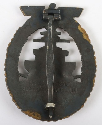 WW2 German Kriegsmarine High Seas Fleet badge by Schwerin, Berlin - 3
