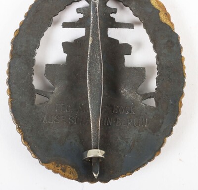 WW2 German Kriegsmarine High Seas Fleet badge by Schwerin, Berlin - 7