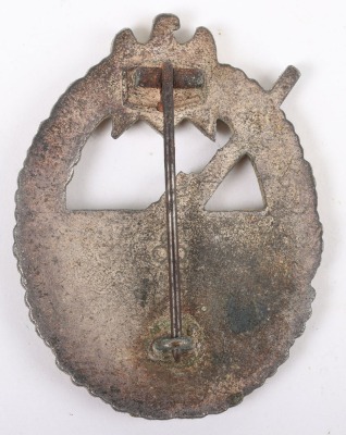 WW2 German Kriegsmarine Coastal Artillery War Badge by Friedrich Linden, Ludenscheid - 3