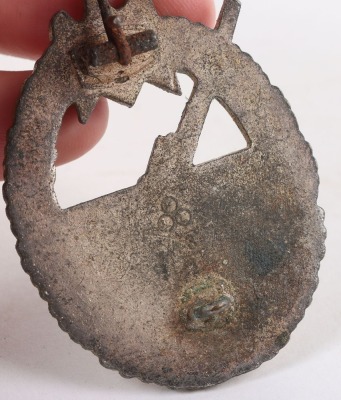 WW2 German Kriegsmarine Coastal Artillery War Badge by Friedrich Linden, Ludenscheid - 8
